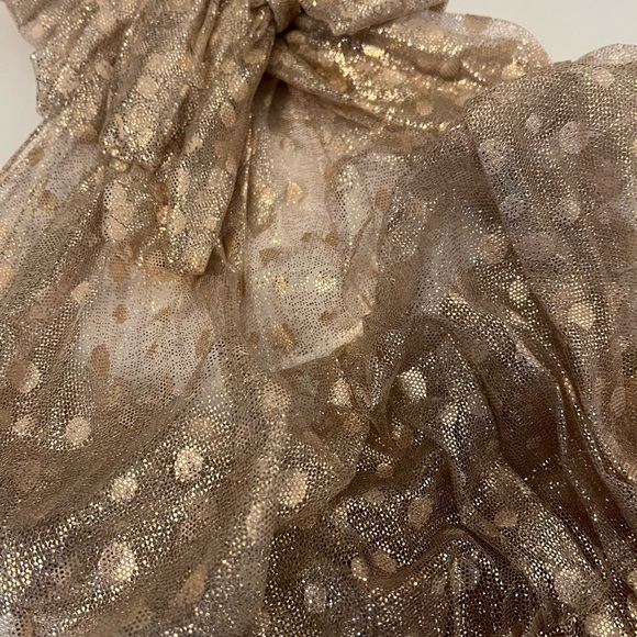 Blumarine BOW NECK ASHEER BLOUSE - Picture 5 of 6